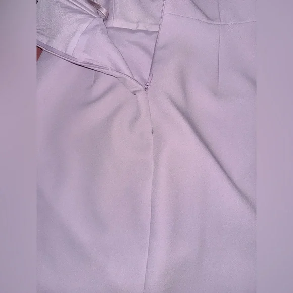 BCBGMaxAzria Lilac Column Strapless Gown w/ Split - Picture 10 of 11